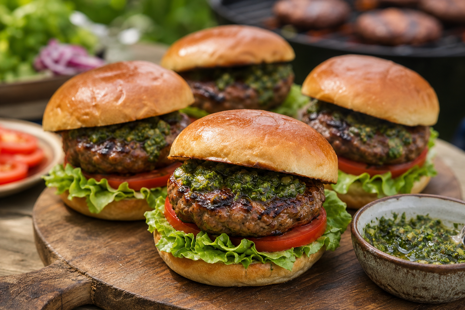 Mary-Berry-Inspired Lamb Burgers with Mint Relish